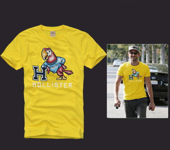 Hollister Hombres De Cuello Redondo Con Gente Fotos Corto Remera HCO4321